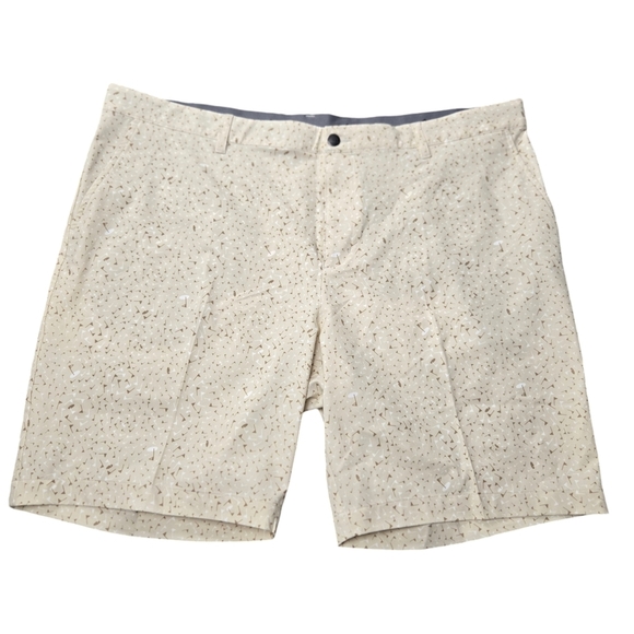 NWT Adidas Men Sz 42 Ultimate 365 Clear Brown Print Golf Flag Shorts HA9126 - Picture 5 of 16